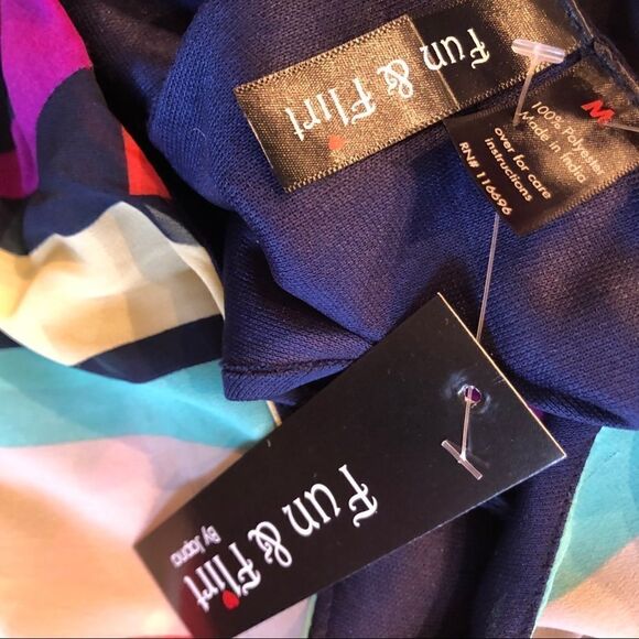 Fun & Flirt Striped Dress size M BNWT - Picture 6 of 6